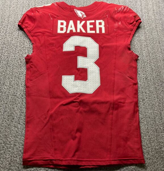 STS - Cardinals Budda Baker Game Used Jersey (11/10/24) Size 38 with Cap...