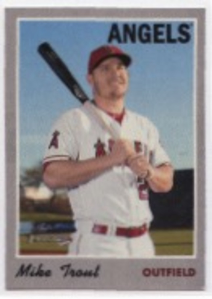 2019 Topps Heritage '70 Topps Stickers #26 Mike Trout