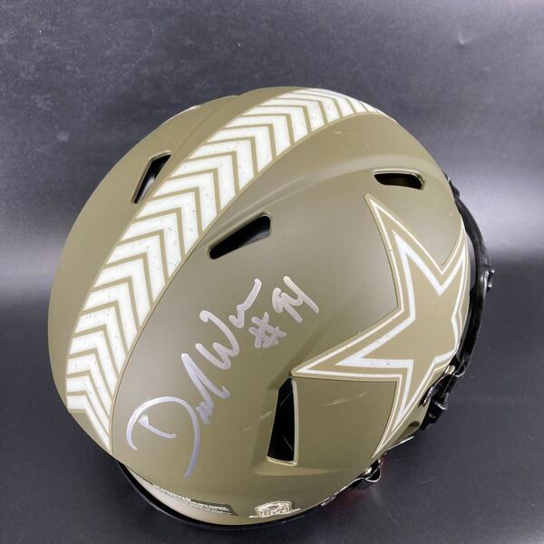 NFL - Cowboys Demarcus Ware Signed Authentic STS Speed Helmet