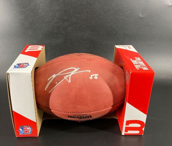 NFL - Lions Penei Sewell Signed Authentic Football with Pro Bowl Logo