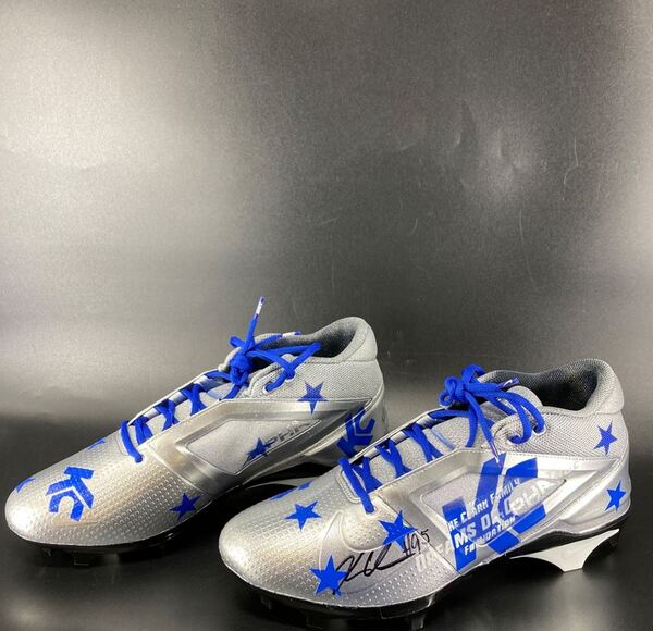 MCMC - Cowboys Kenny Clark Signed Custom Cleats 2025 Season Size 14 - Pr...