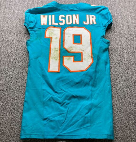 Madrid Game - Dolphins Cedric Wilson Jr. Game Worn Jersey (11/16/2025) S...