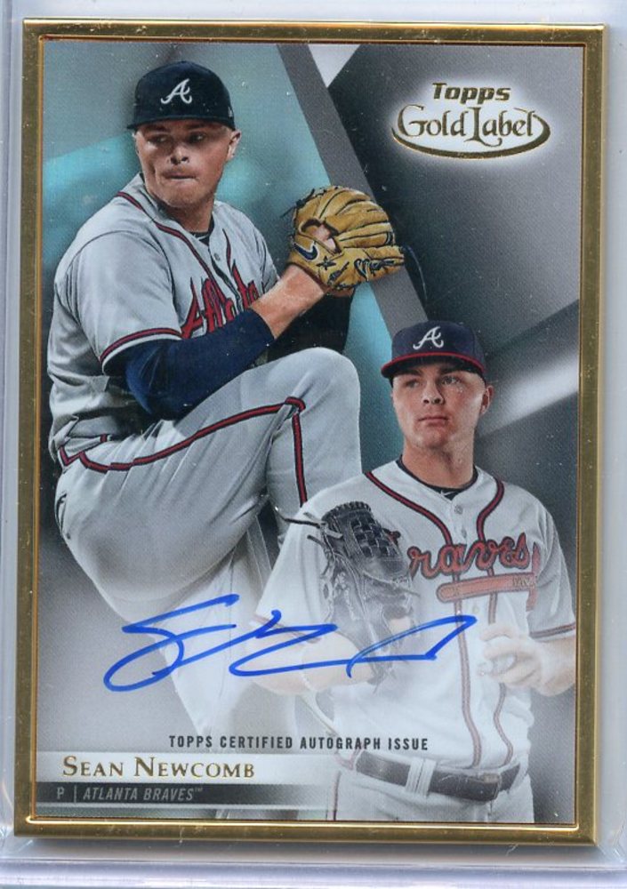 2018 Topps Gold Label Framed Autographs #FASN Sean Newcomb