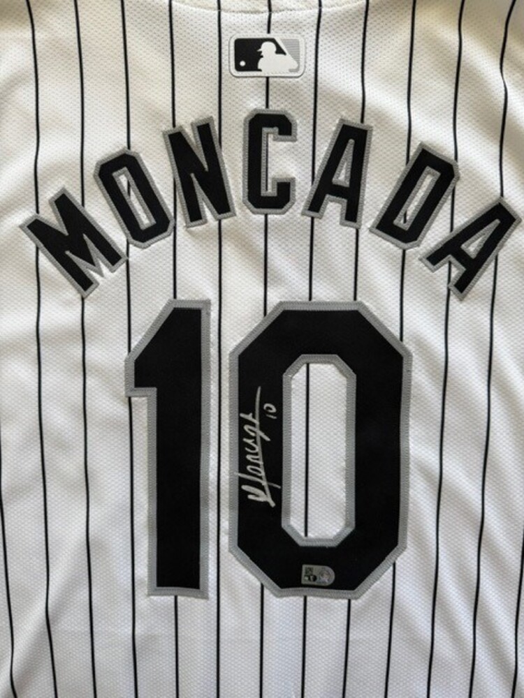 Yoan Moncada Autographed White Sox Authentic Jersey | MLB Auctions