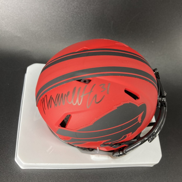 Bills - Maxwell Hairston Signed Mini Helmet