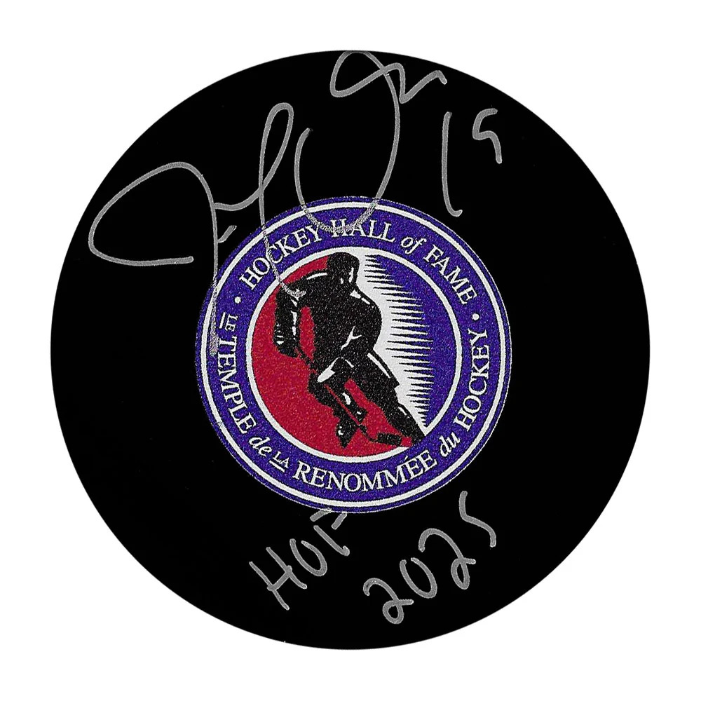 Joe Thornton Autographed Hockey Hall of Fame Puck