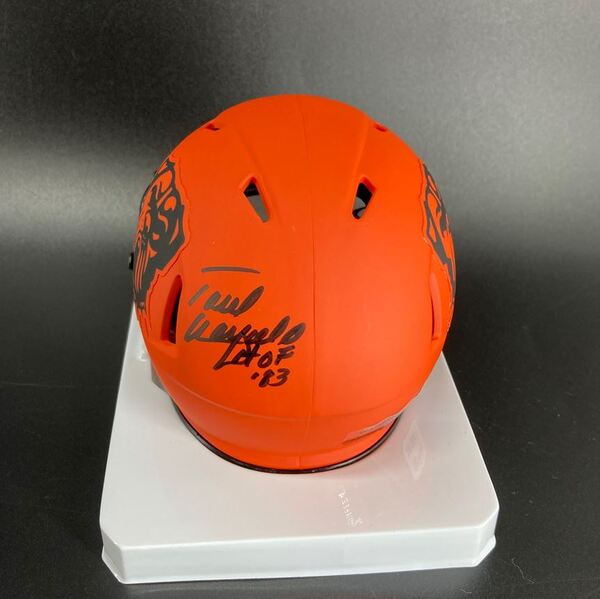HOF - Browns Paul Warfield Signed Rave Mini Helmet