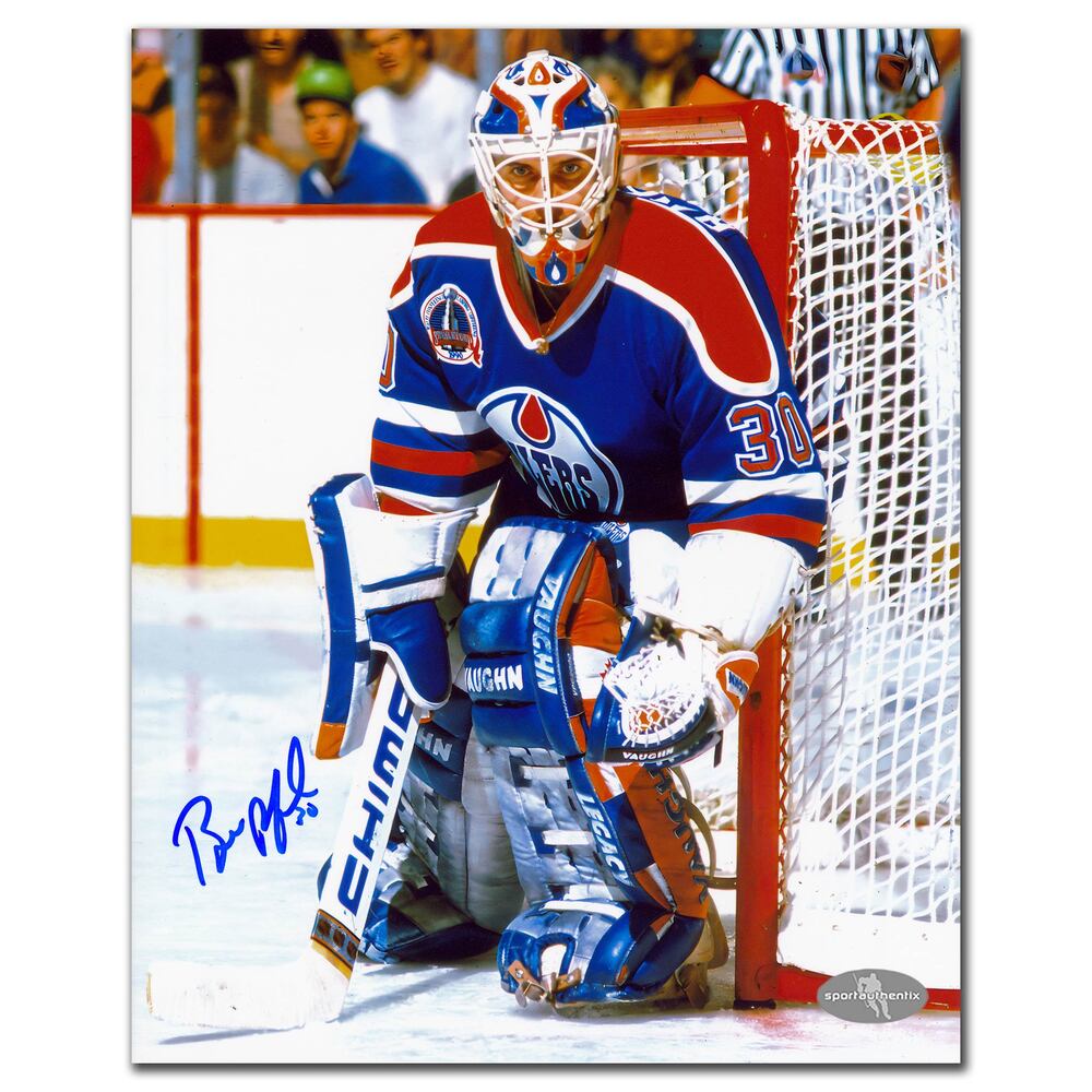 Bill Ranford Edmonton Oilers Focused Autographed 8x10