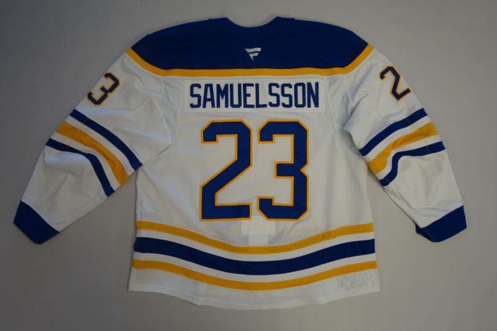 Mattias Samuelsson 2025-26 Buffalo Sabres Set 1 Away Jersey