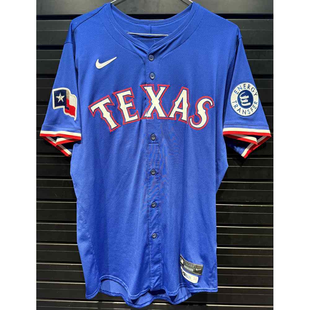 Jonah Heim #28 Texas Rangers Game-Used 2025 Blue Alternate Jersey