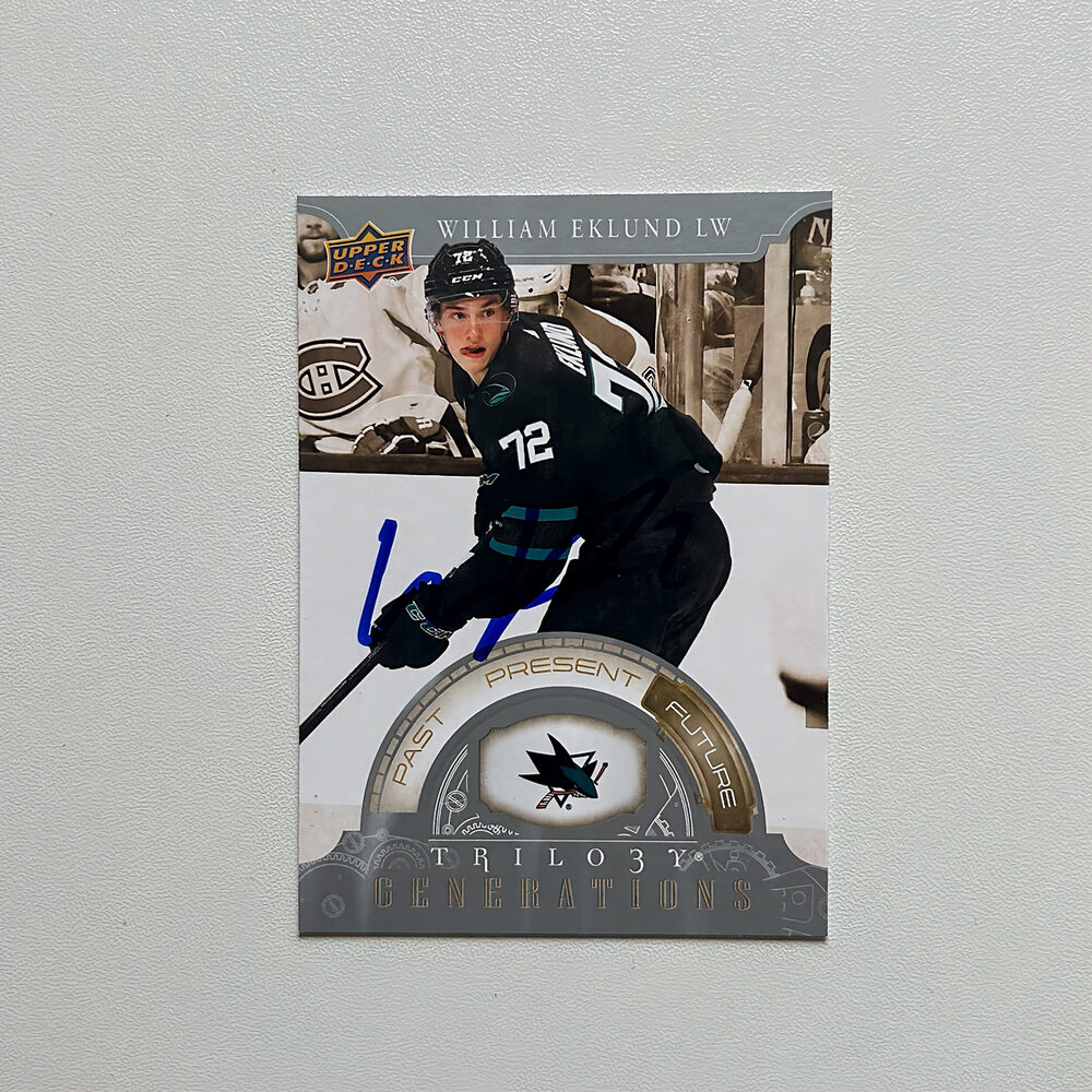 2021-22 UD Trilogy Generations WILLIAM EKLUND Autographed Rookie Card