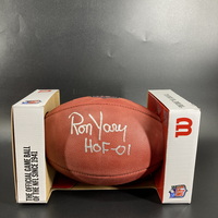 HOF - Vikings Ron Yary Signed Authentic Football with HOF 01 Inscription