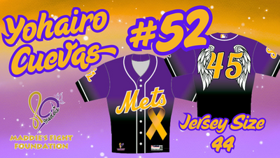 Maddie's Fight Foundation Jersey #52 Yohairo Cuevas
