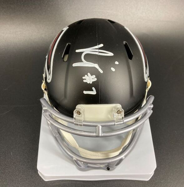 NFL - Falcons Bijan Robinson Signed Mini Helmet