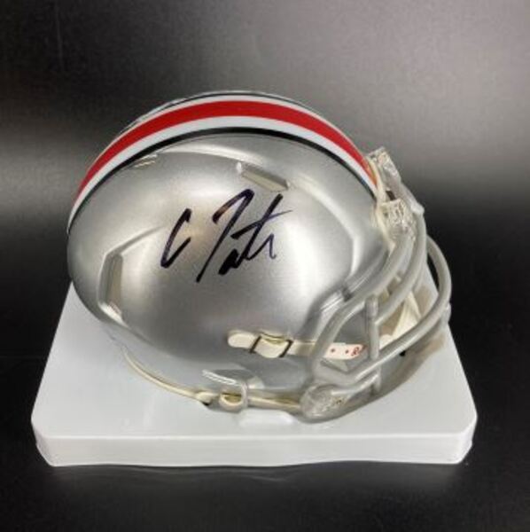 NFL - Ohio State Carnell Tate Signed Mini Helmet