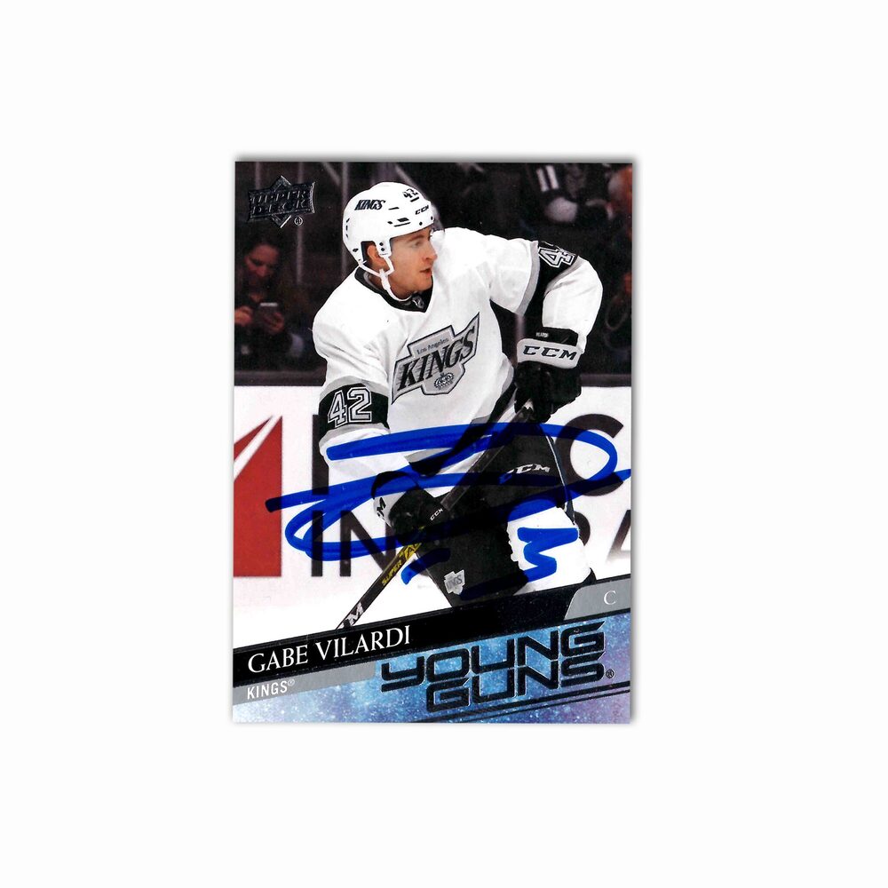 Gabriel Vilardi Autographed Los Angeles Kings Young Guns Hockey Card