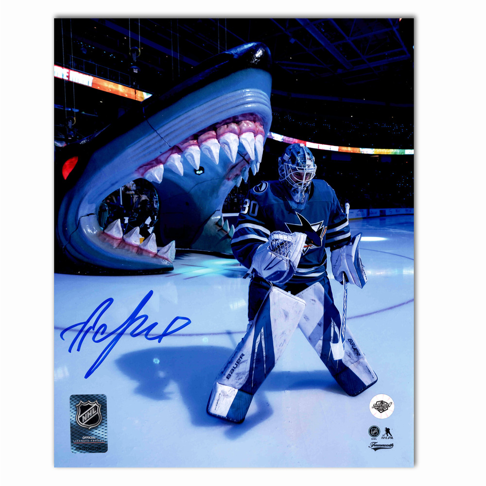 Yaroslav Askarov Autographed San Jose Sharks Entrance 8x10 Photo