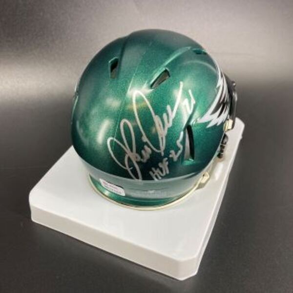 HOF - Eagles Eric Allen Signed Mini Helmet