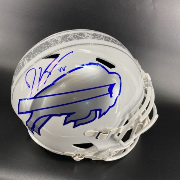 Bills - Bills Dawson Knox Signed Replica Rivalies Helmet