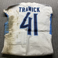 Crucial Catch - Titans Brynden Trawick Game Worn Jersey (10/21/18) Size 42