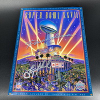 HOF - Cowboys Troy Aikman Signed Super Bowl XXVII Program