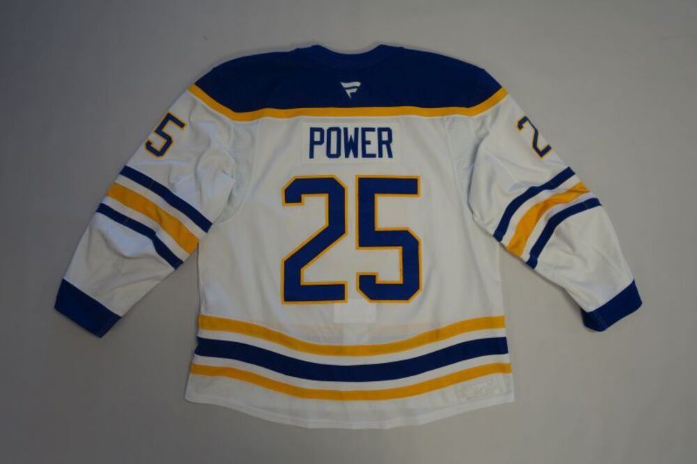 Owen Power 2025-26 Buffalo Sabres Set 1 Away Jersey