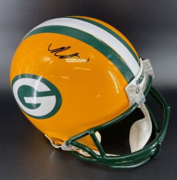 NFL - Packers Romeo Doubs signed proline helmet