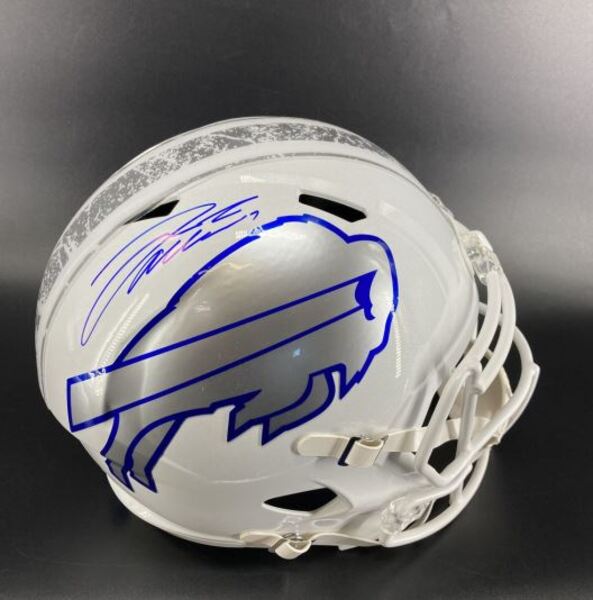 Bills - Bills Josh Allen Signed Replica STS Helmet
