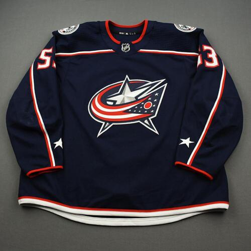Image of Carlsson, Gabriel<br>Blue Set 1<br>Columbus Blue Jackets<br>2019-20<br>#53