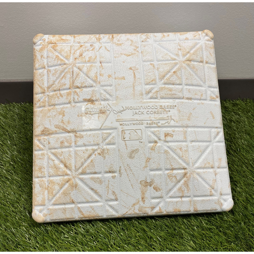 Game-Used 2020 1st Base with World Series Champions Jewel - 9/13 vs ATL
