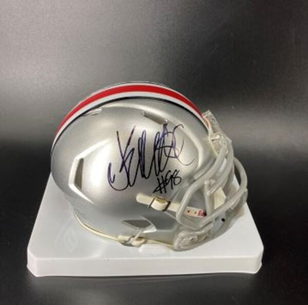 NFL - Ohio State Kayden McDonald Signed Mini Helmet