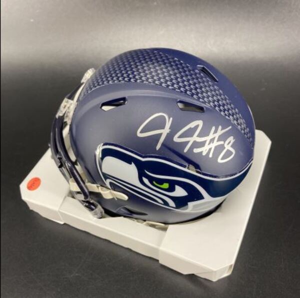 Seahawks - Carlos Dunlap Signed Mini Helmet (Not Authenticated)