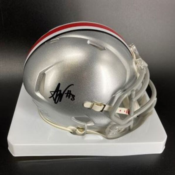 NFL - Ohio State Arvell Reese Signed Mini Helmet