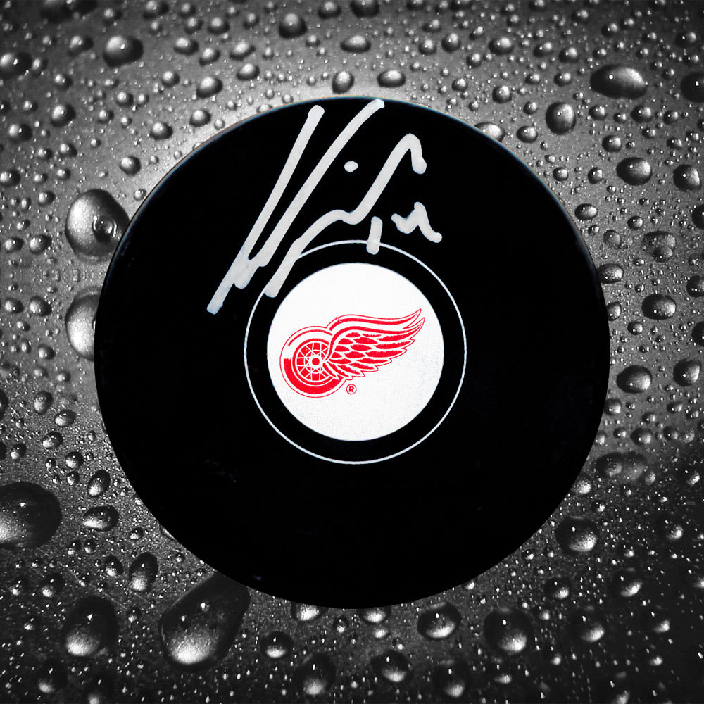 Gustav Nyquist Detroit Red Wings Autographed Puck