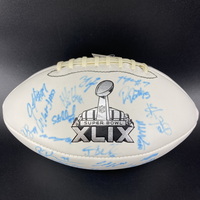 NFL - Seahawks Multi Signed Super Bowl XLIX Panel Ball Signed by Over 20...