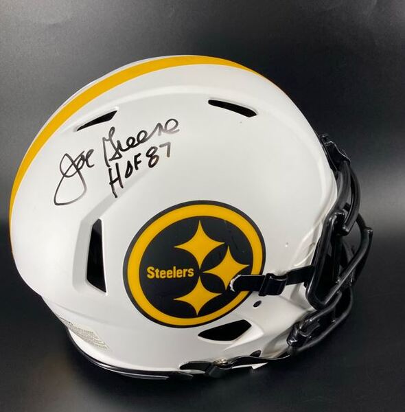 HOF - Steelers Joe Greene Signed Authentic Lunar Eclipse Helmet