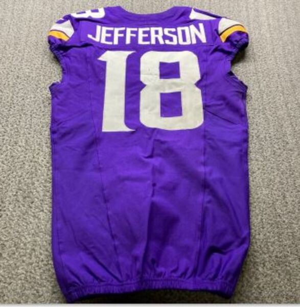 STS - Vikings Justin Jefferson Game Worn Jersey (11/24/2024 & 12/01/2024...