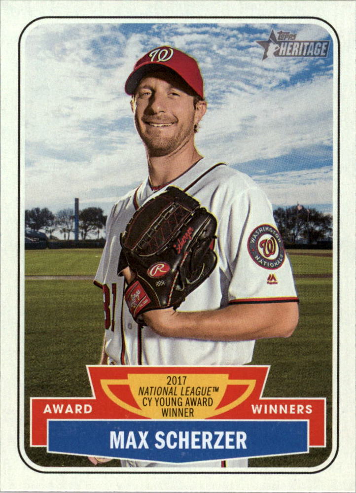 2018 Topps Heritage Award Winners #AW4 Max Scherzer