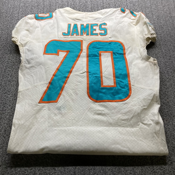 NFL - Dolphins Ja'wuan James Game Used Jersey 2018 Season Size 44