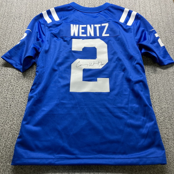 Colts - Carson Wentz Signed Replica Jersey Size XL