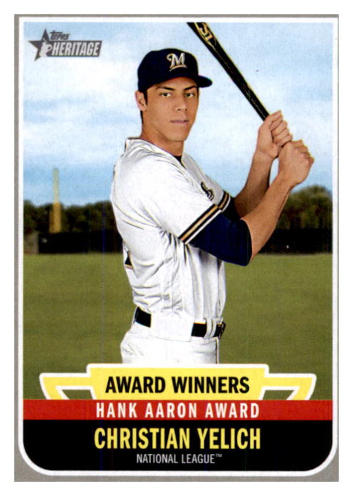 2019 Topps Heritage Award Winners #AW2 Christian Yelich