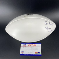 Dolphins - Brian Flores Signed Panel Ball