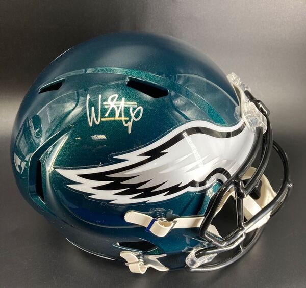 NFL - Eagles Will Shipley Signed Replica Speed Helmet