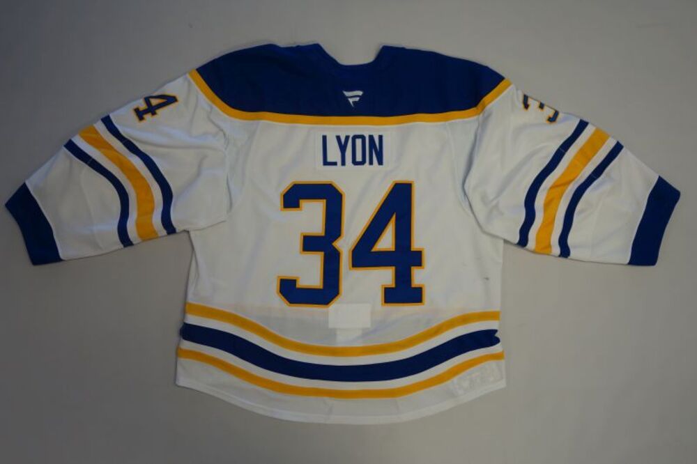 Alex Lyon 2025-26 Buffalo Sabres Set 1 Away Jersey