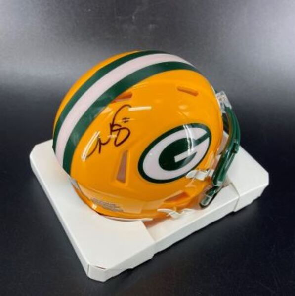 Packers - Romeo Doubs Signed Mini Helmet