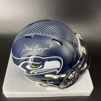 HOF - Seahawks Steve Largent Signed Mini Helmet with HOF 95 Inscription