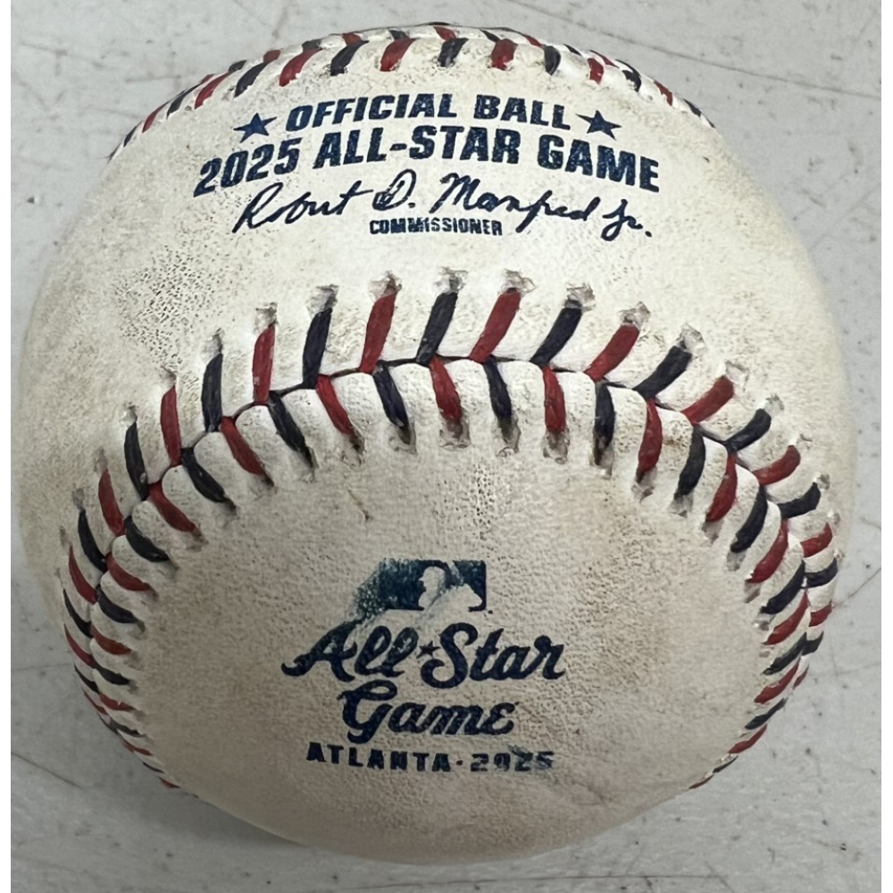 Game-Used Baseball - 2025 MLB All-Star Game - Bot 1 - Pitcher