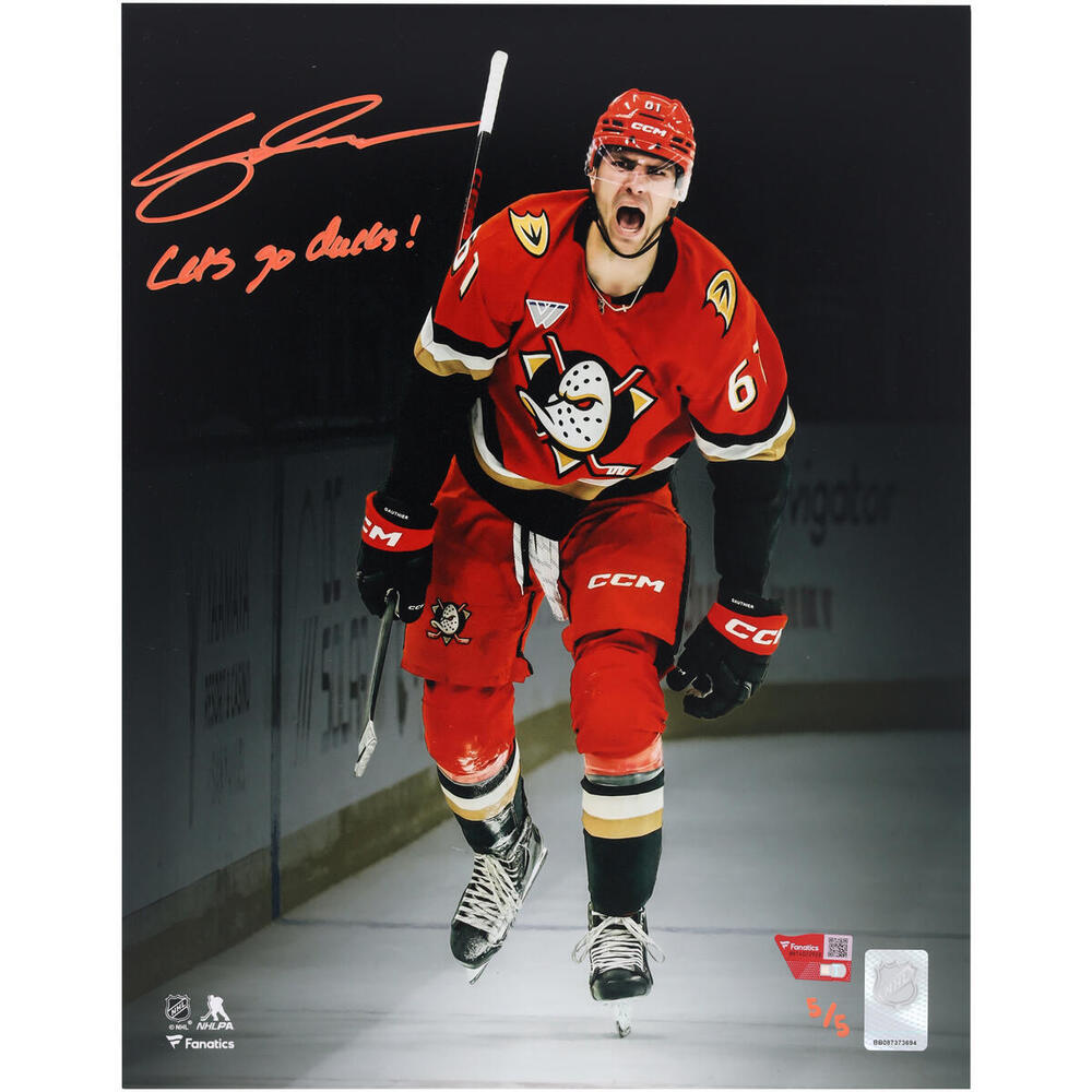 Cutter Gauthier Anaheim Ducks Autographed 11