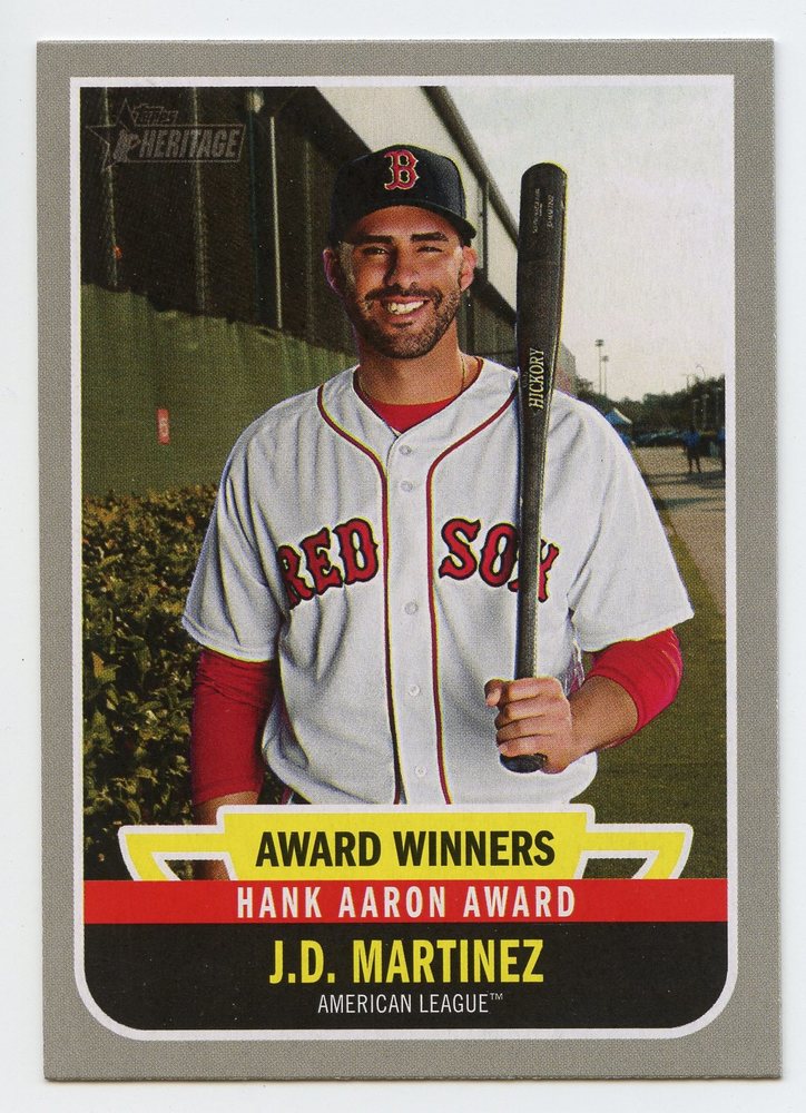 2019 Topps Heritage Award Winners #AW9 J.D. Martinez