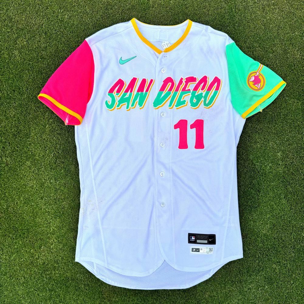 Yu Darvish 9/7/2022 City Connect Game-Used Padres Jersey; MLB